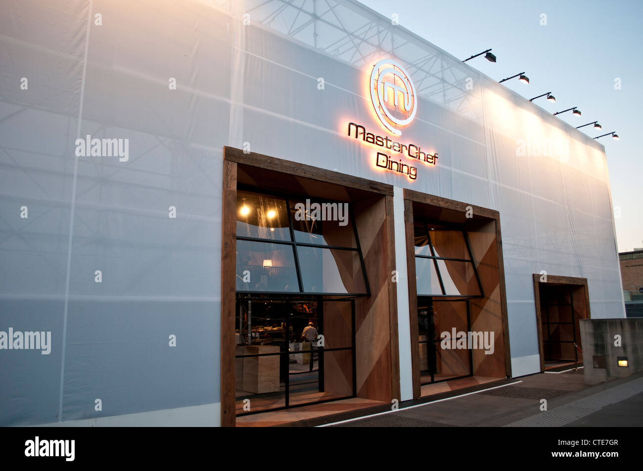 Master Chef coin sur le parvis de la cathédrale St Mary, Sydney, Australie Banque D'Images