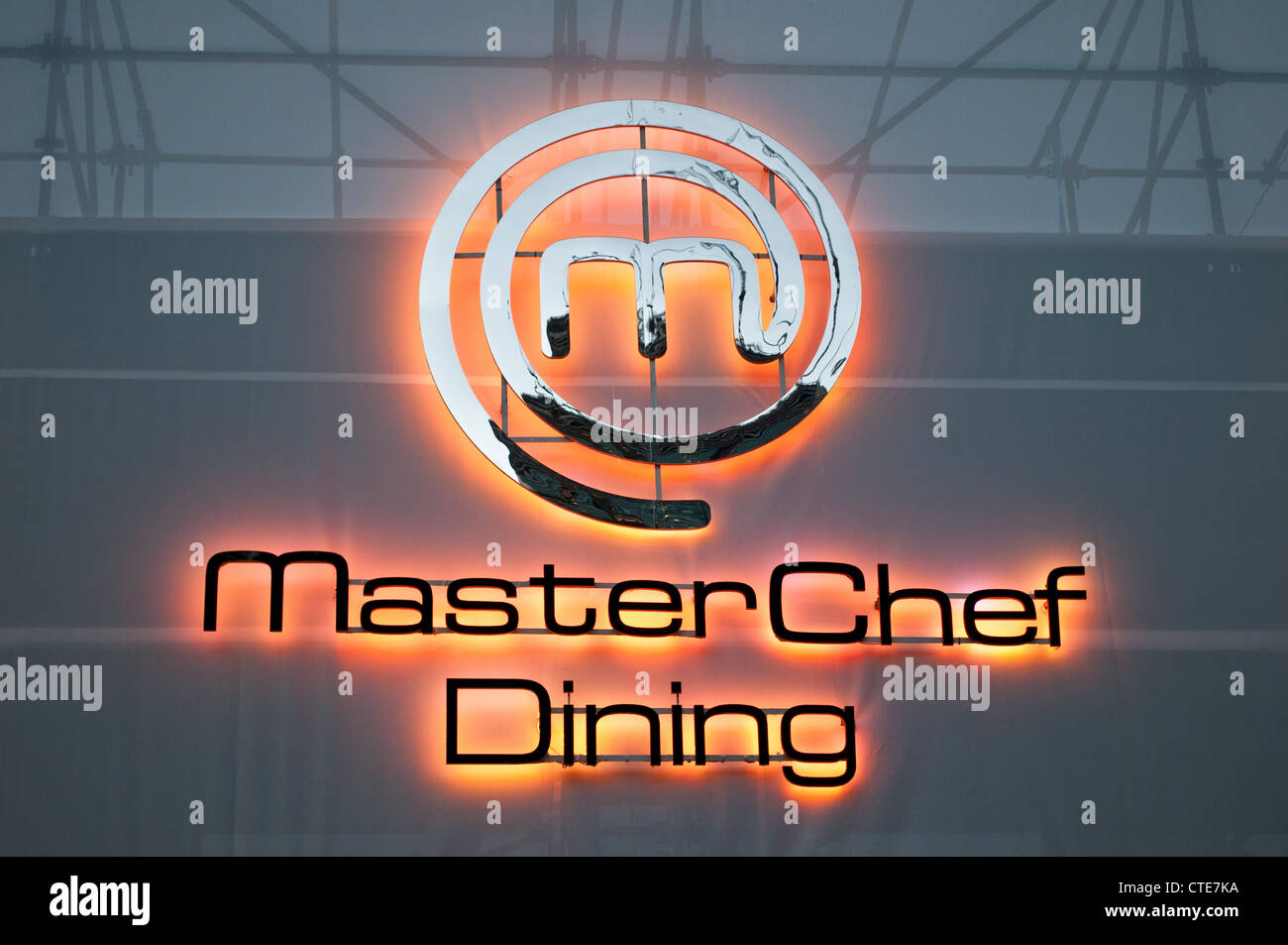 Master Chef coin sur le parvis de la cathédrale St Mary, Sydney, Australie Banque D'Images