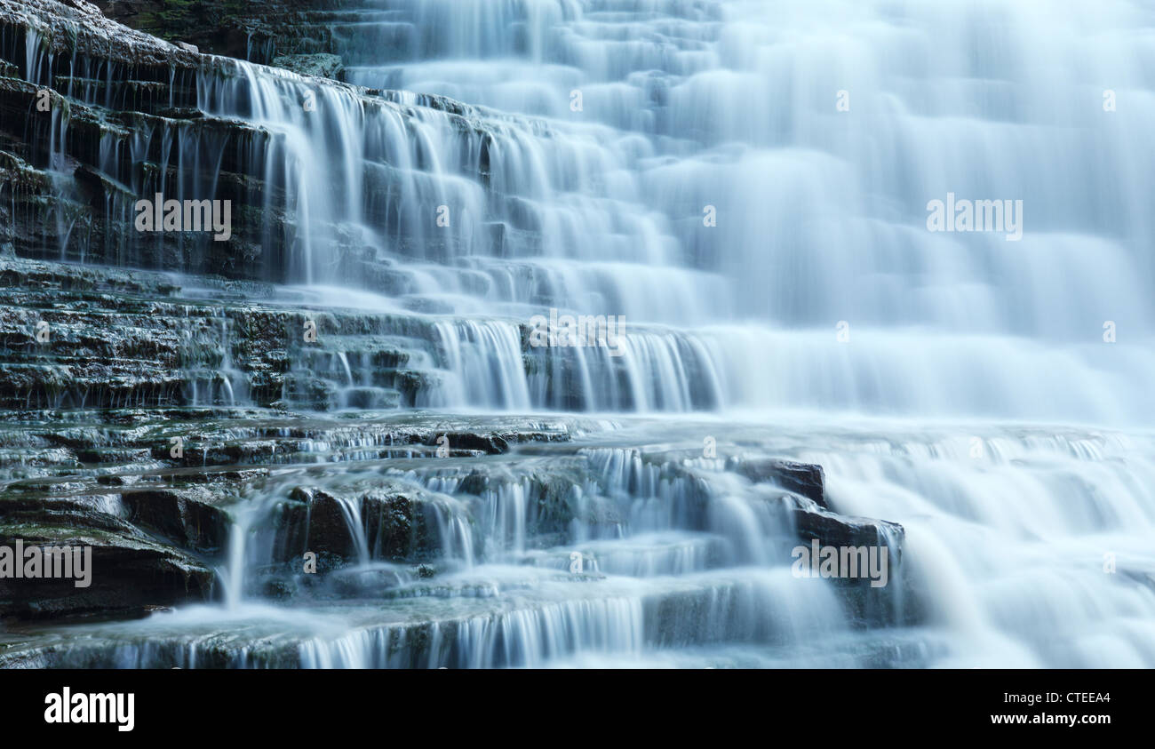 Chutes Albion. Cascade chute d'eau. Hamilton Ontario Canada. Banque D'Images