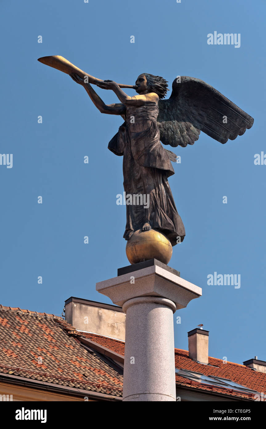 Ange de Uzupis statue Vilnius Lituanie Banque D'Images