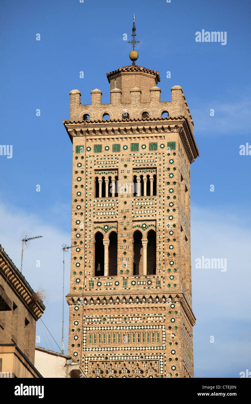 Espagne, Aragon, Saragosse, Eglise de Santa Maria Magdalena, l'église, Banque D'Images