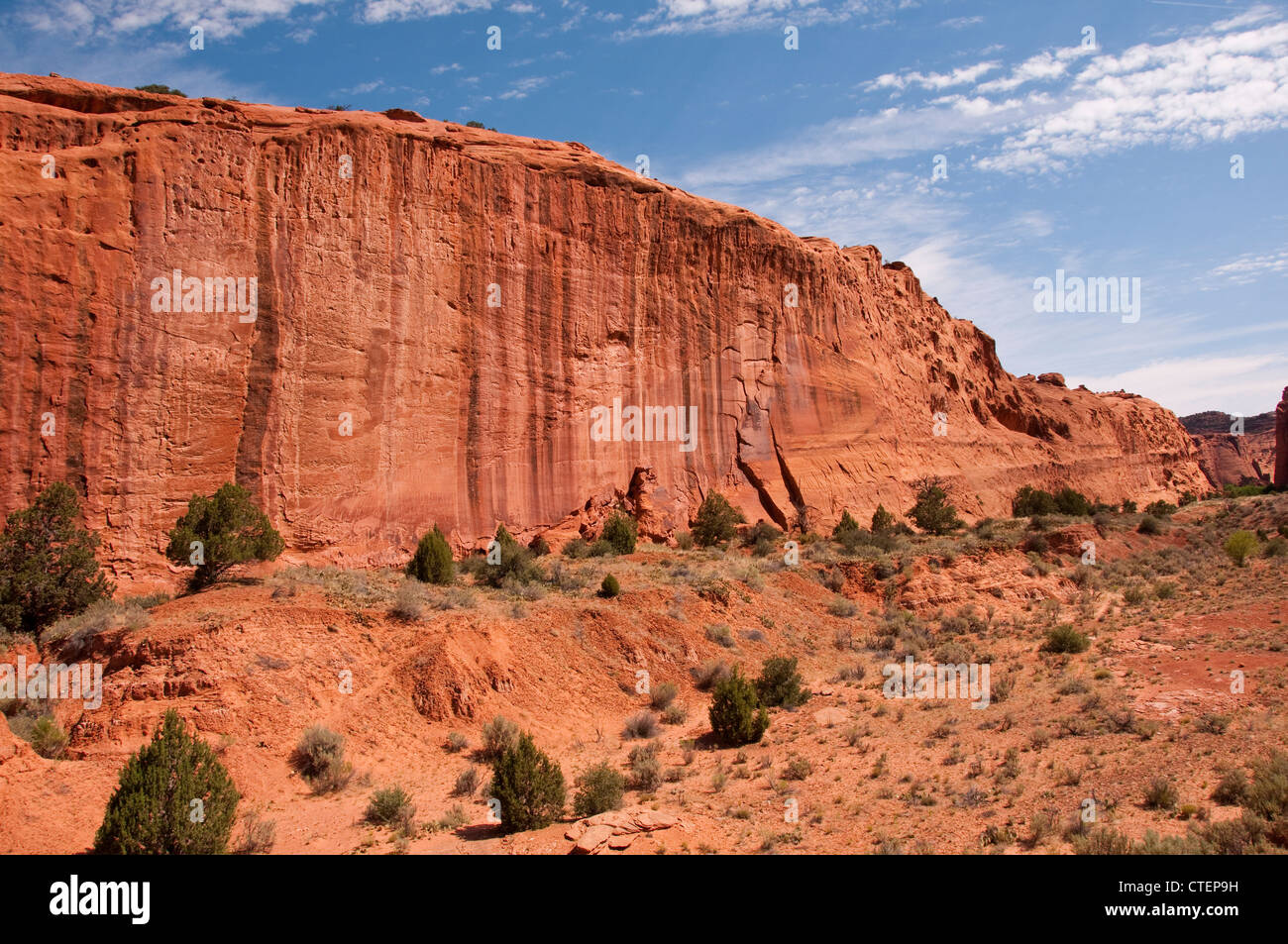 USA Utah billet d'attraction, scenic road trip en voiture près de Boulder City près de l'autoroute 12 sur le Scenic Byway Burr Trail. Banque D'Images