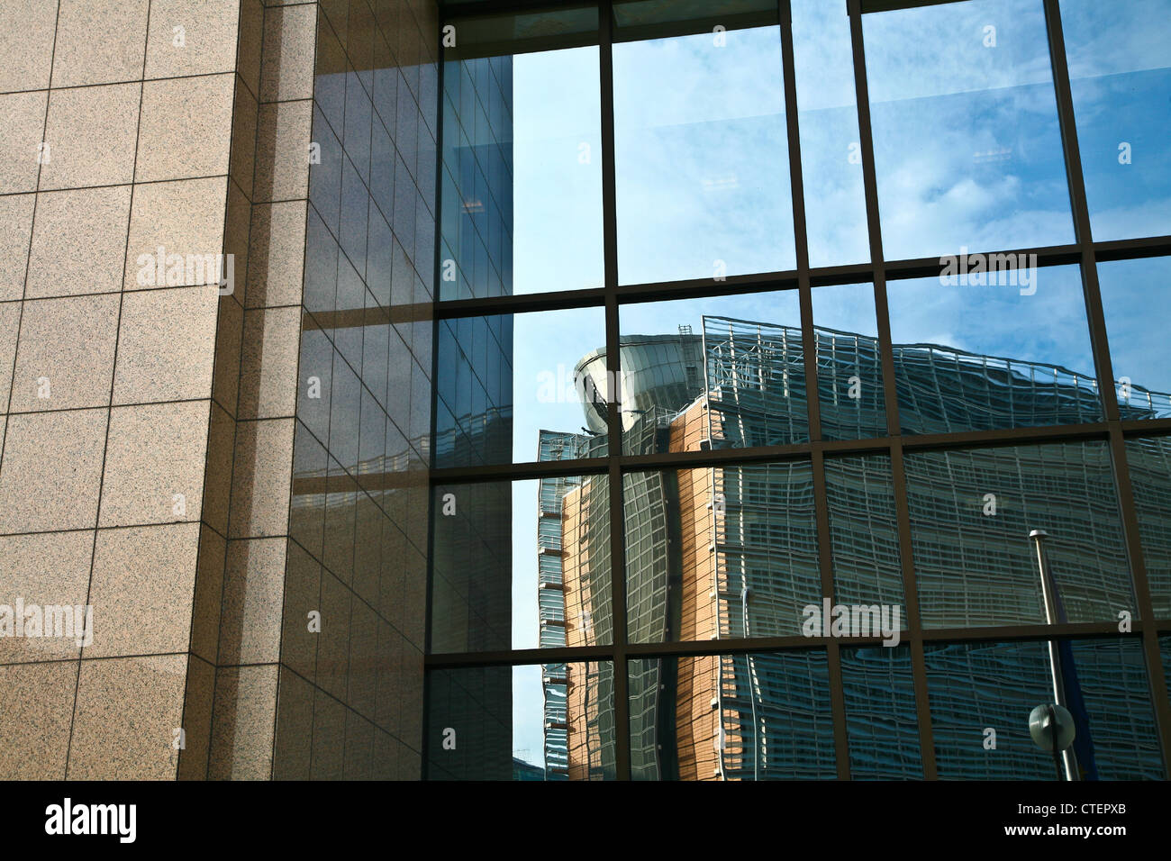 Le bâtiment Justus Lipsius à Bruxelles Banque D'Images