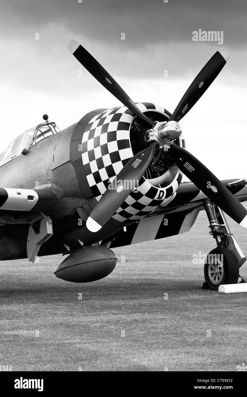 P-47 Thunderbolt Fighter Bomber au Flying Legends Airshow 2011, Imperial War Museum, Duxford Banque D'Images