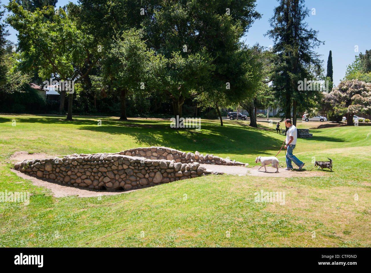 Scenic Garfield Park situé à Pasadena, en Californie. Banque D'Images