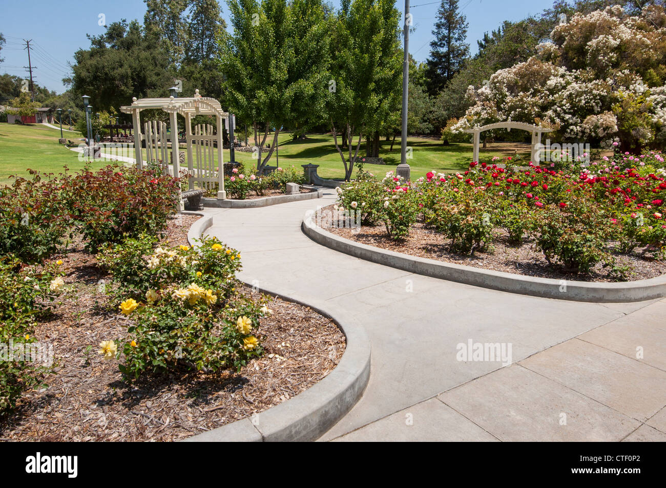 Scenic Garfield Park situé à Pasadena, en Californie. Banque D'Images