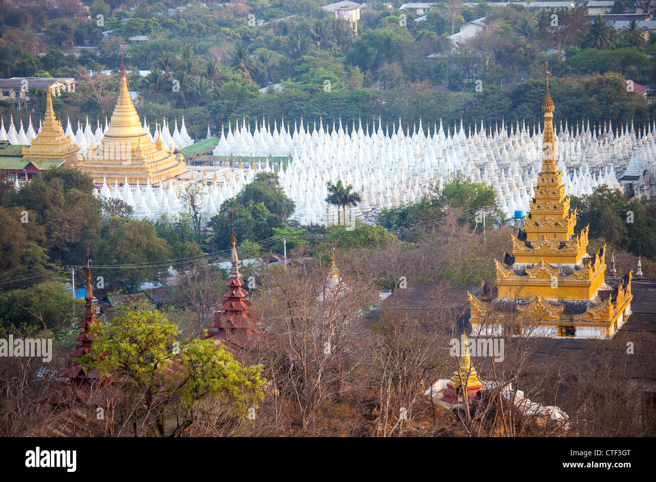 Sandamuni Paya Temple bouddhiste à Mandalay Myanmar Banque D'Images