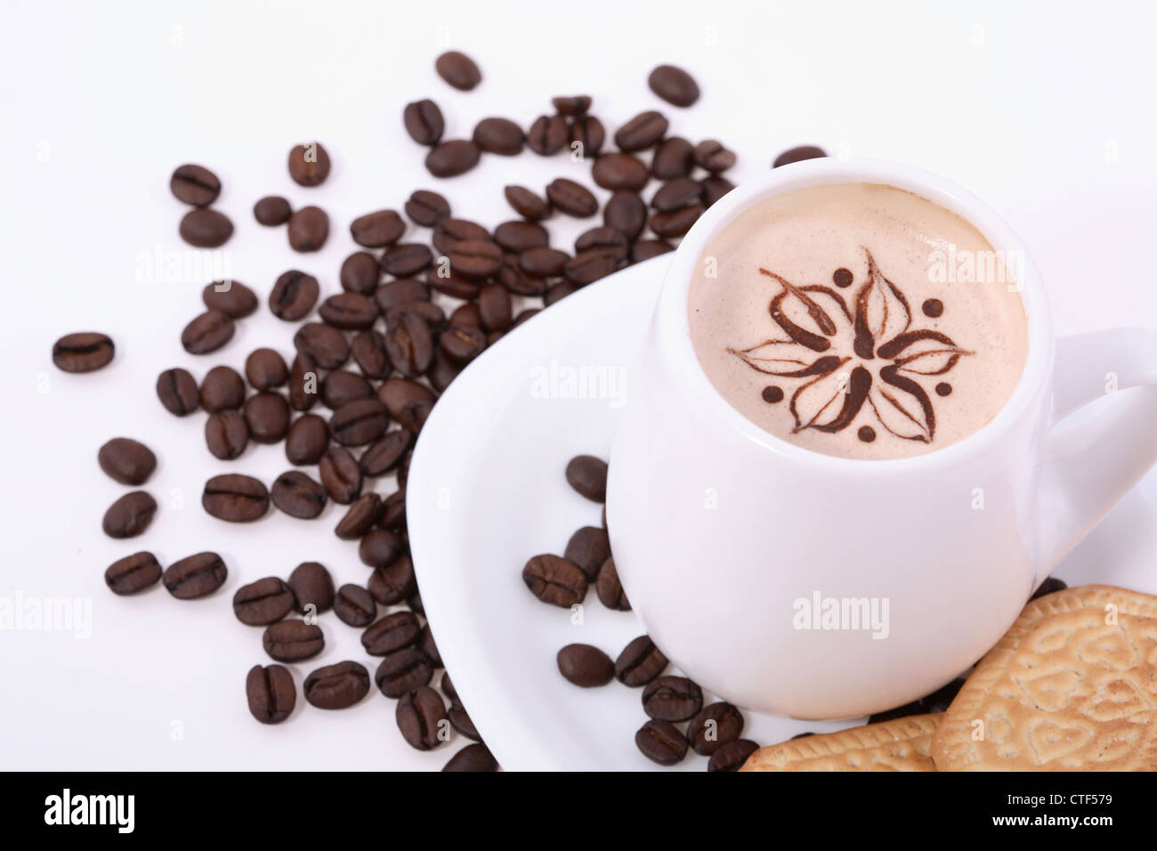 Cappuccino de chocolat Banque D'Images