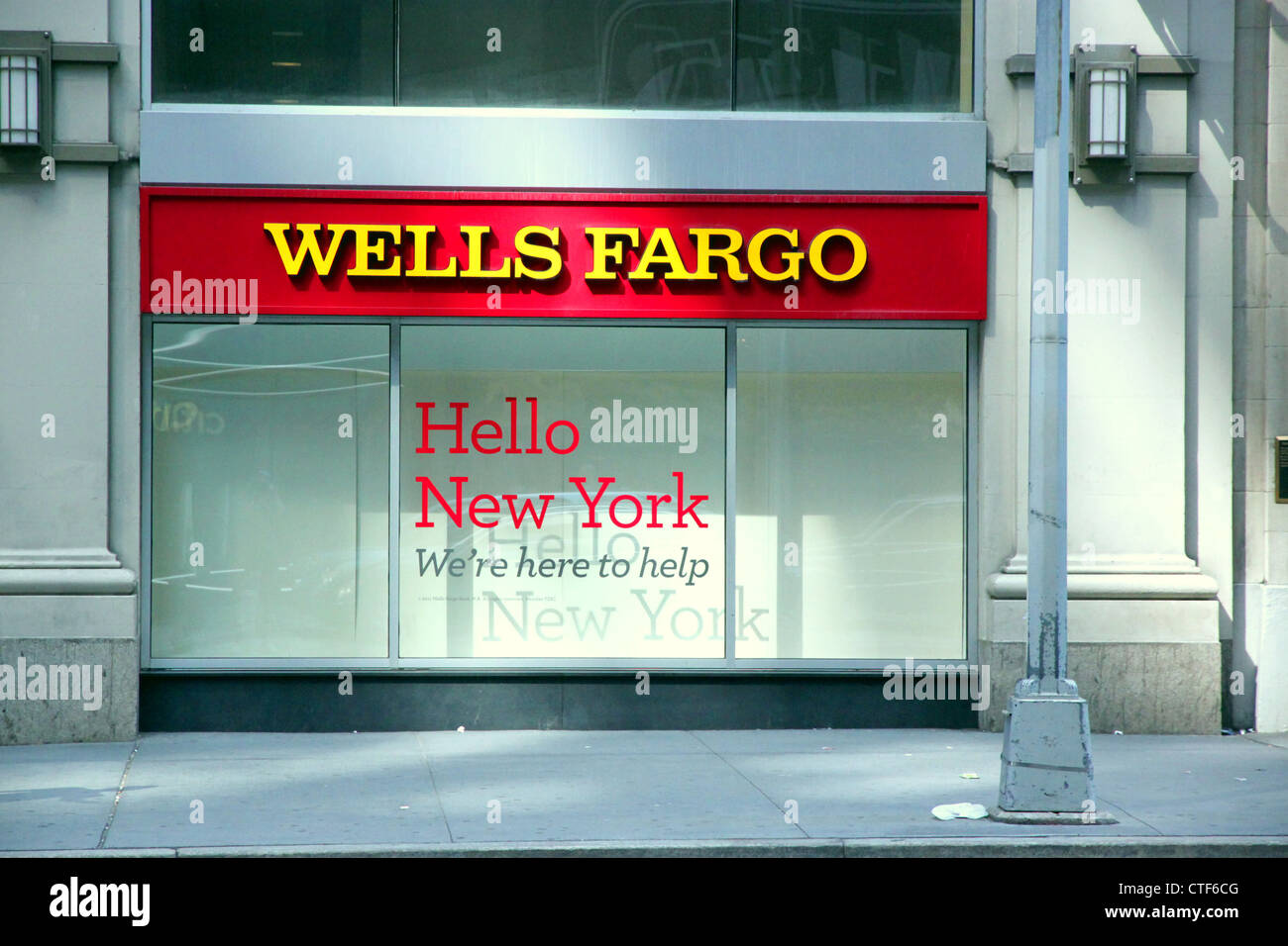 La Wells Fargo Bank Branch Banque D'Images