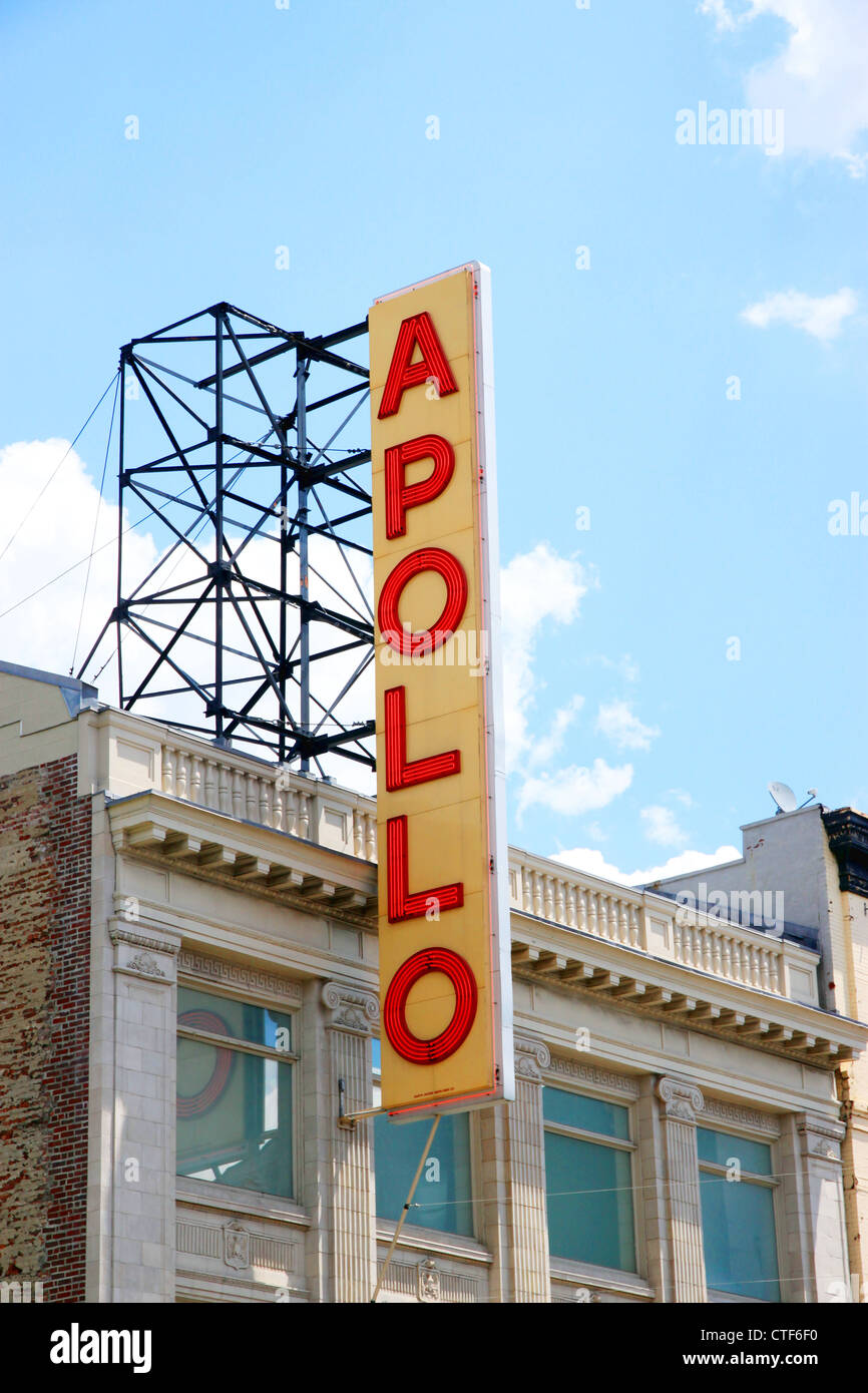 Apollo Theatre Sign Banque D'Images