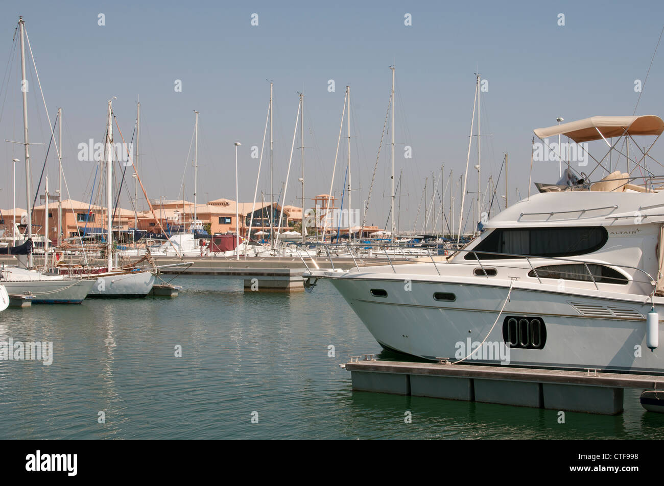 Voile marina à San Pedro del Pinatar le sud de l'Espagne Banque D'Images