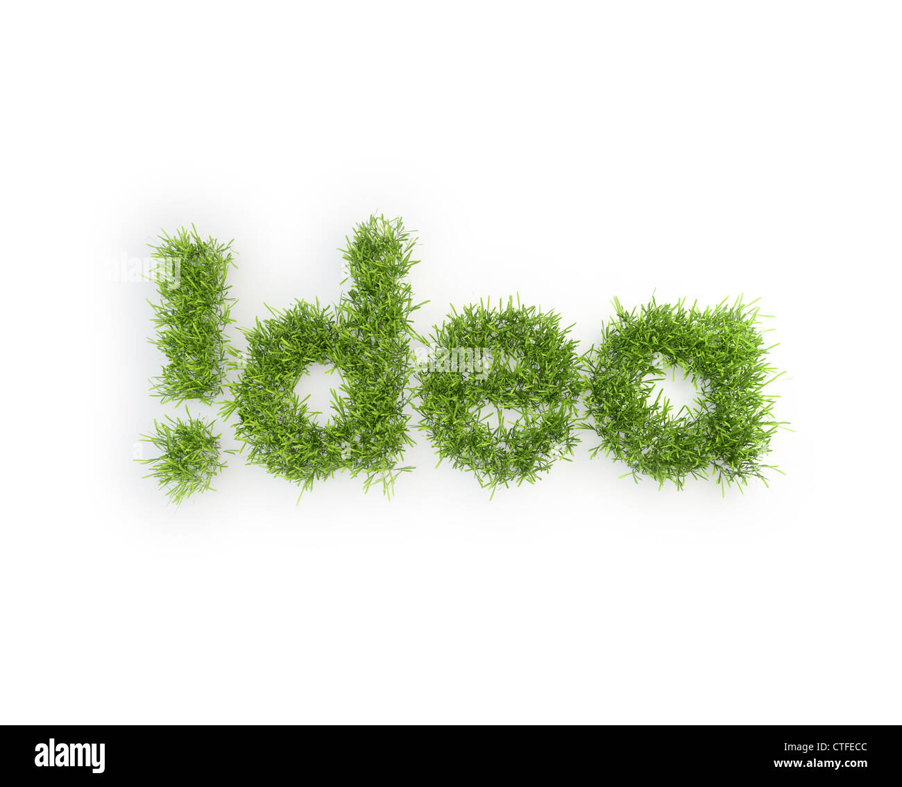 Idée de l'herbe patch - creativity concept Banque D'Images