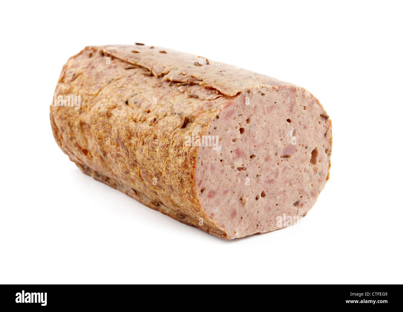 Meat Loaf isolated on white Banque D'Images