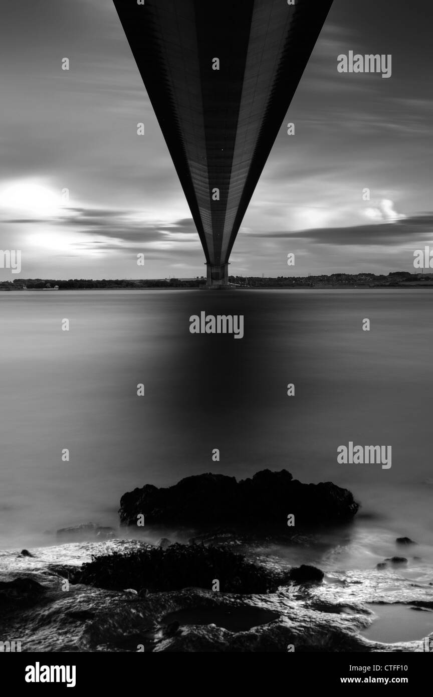 Humber Bridge, Hull, East Yorkshire, Angleterre. Banque D'Images