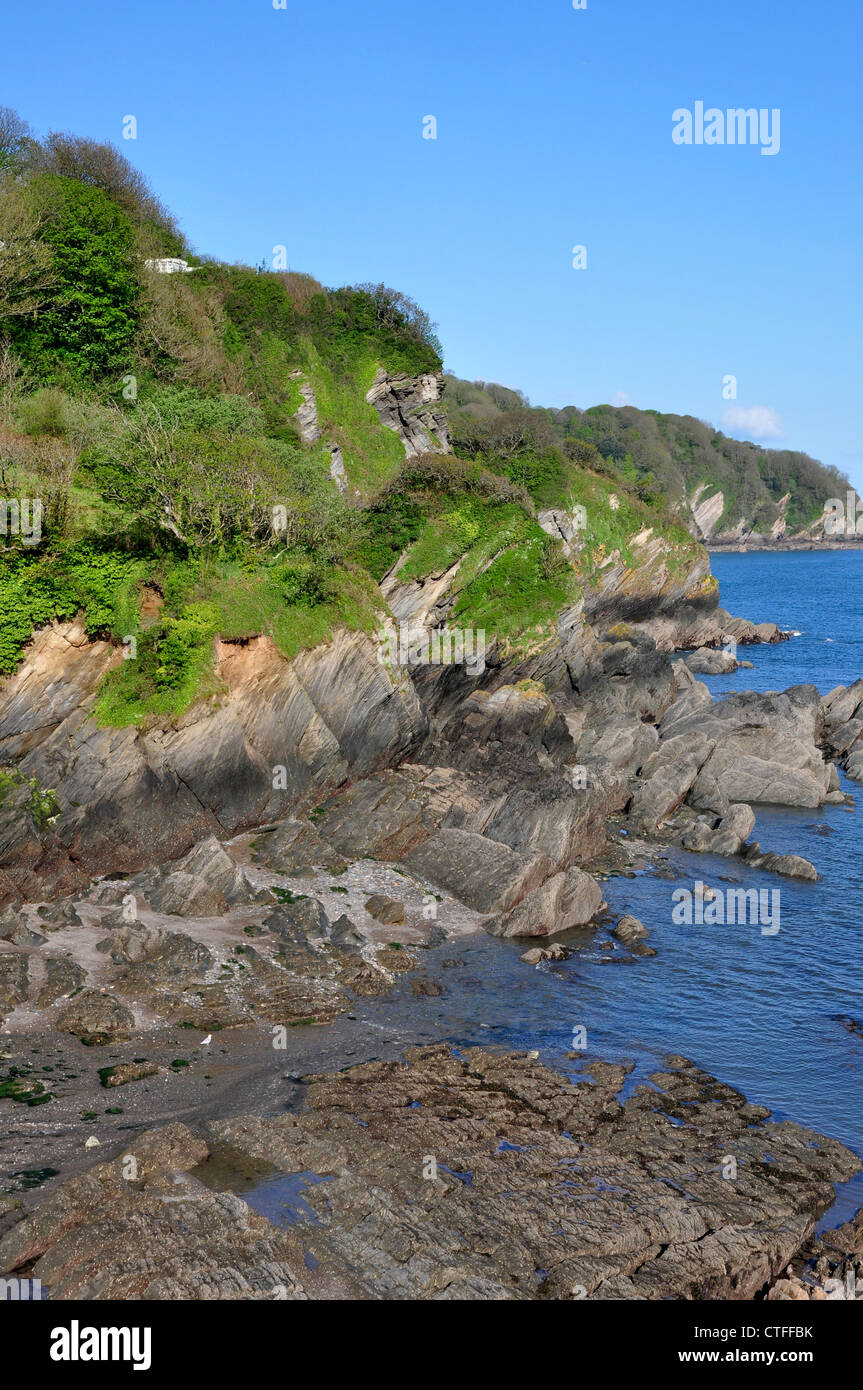 Une vue de la côte de Combe Martin, North Devon UK Banque D'Images