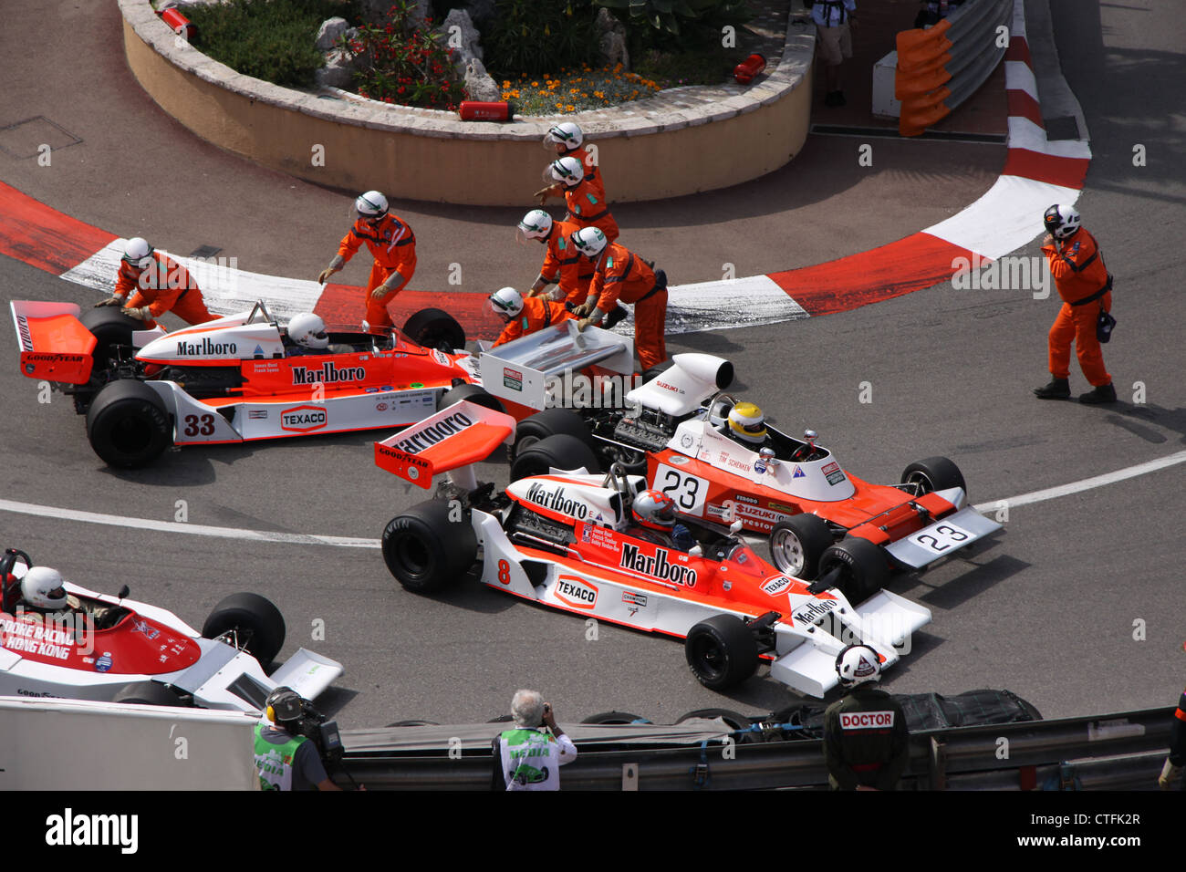 Monaco Grand Prix Historique embouteillage Banque D'Images