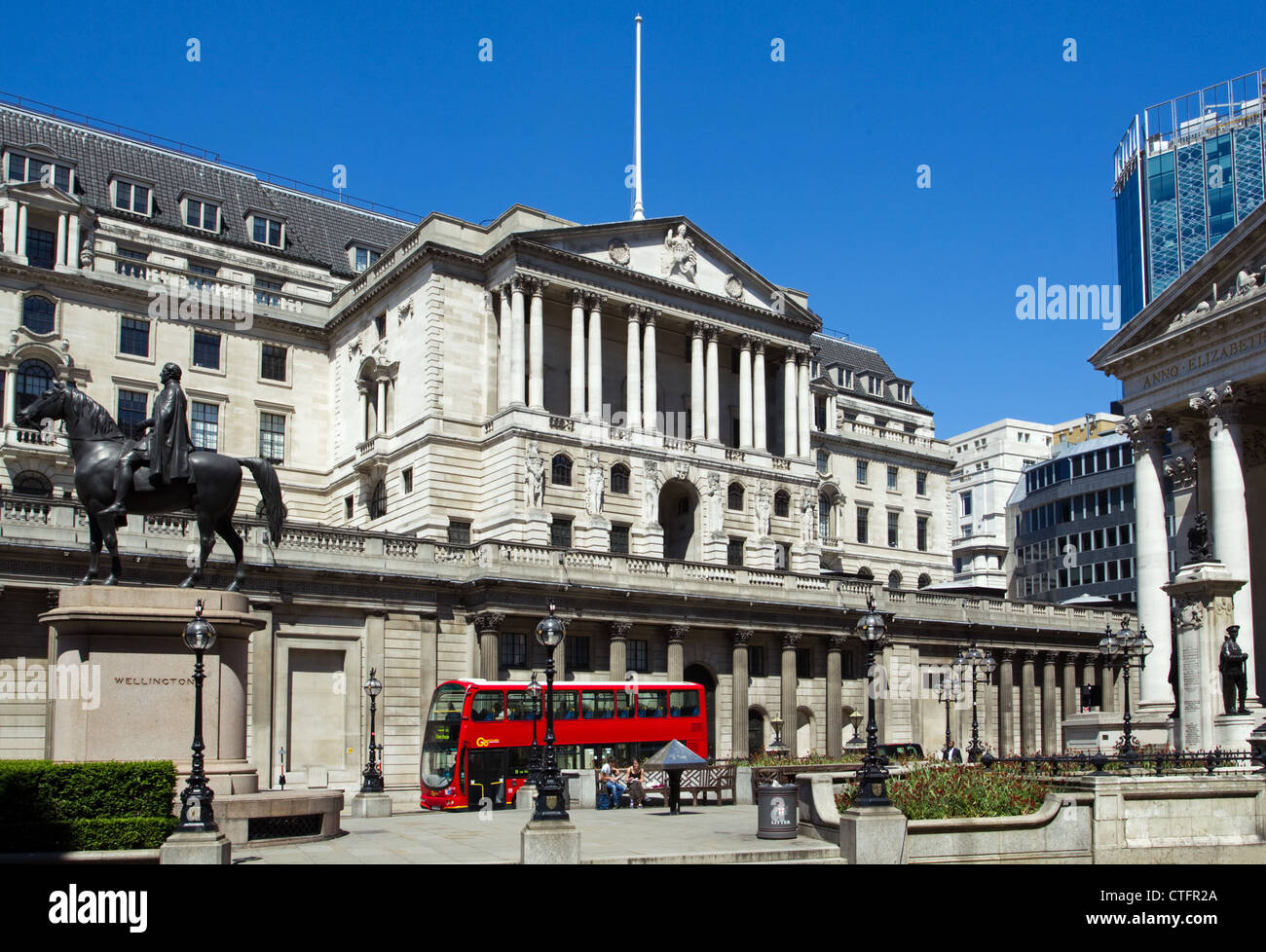 Banque d'Angleterre, Londres, dimanche 27 mai 2012. Banque D'Images