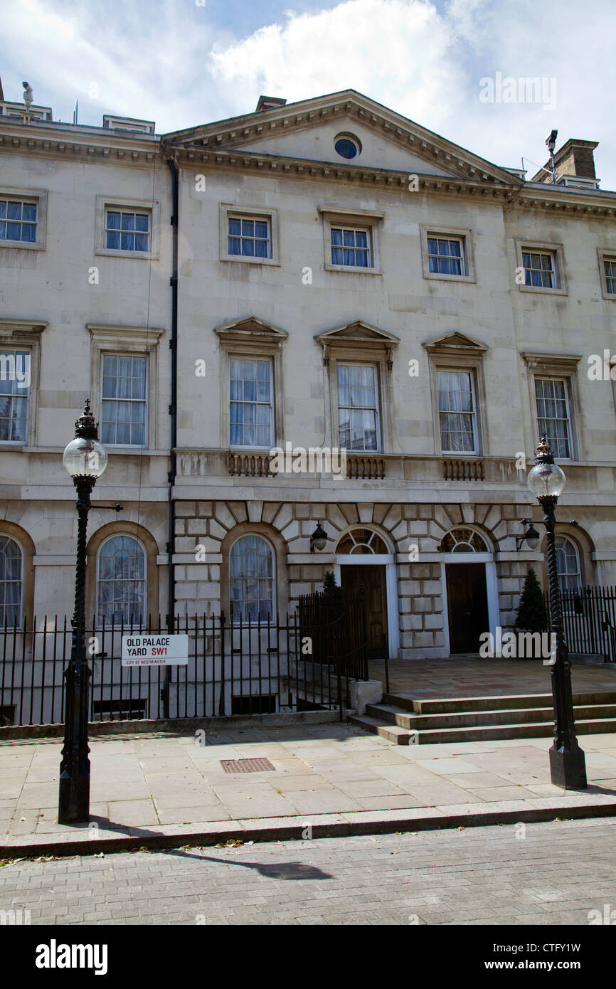 Ancien palais de Westminster - Londres UK Banque D'Images