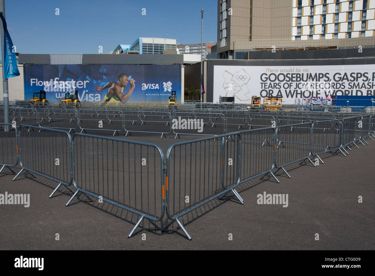 Stratford East London 2012 Olympic area Banque D'Images
