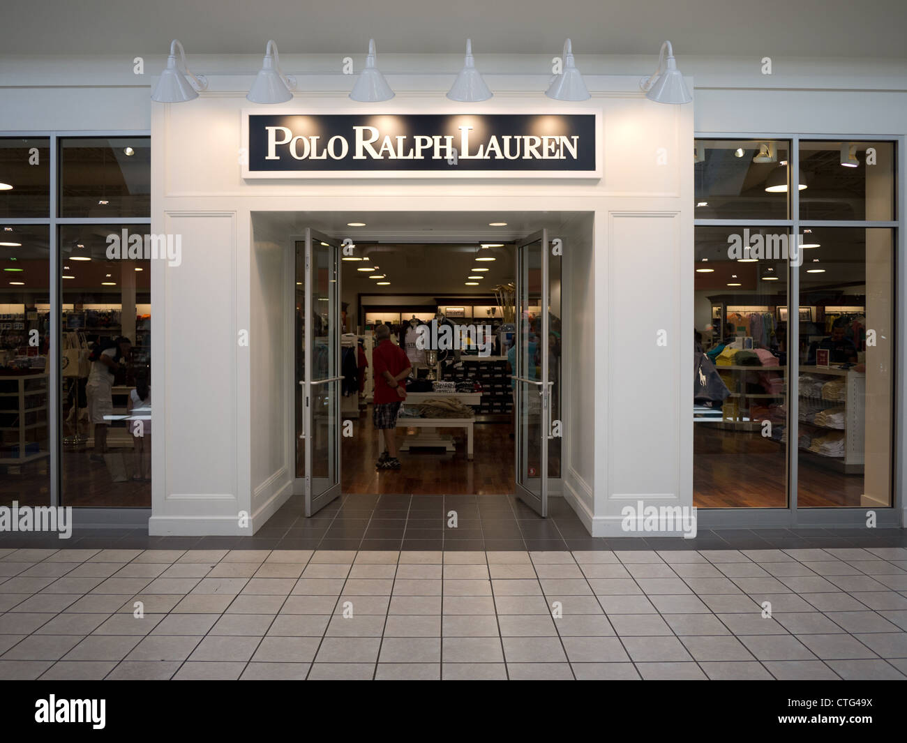Polo Ralph Lauren à l'intérieur de l'entrée du magasin mall Banque D'Images