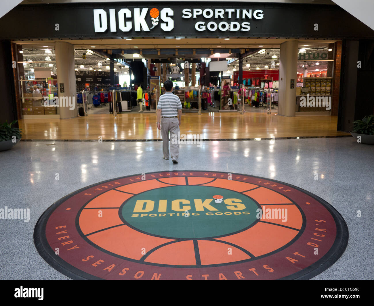 Dicks sporting goods dick entrée du shopping mall Banque D'Images