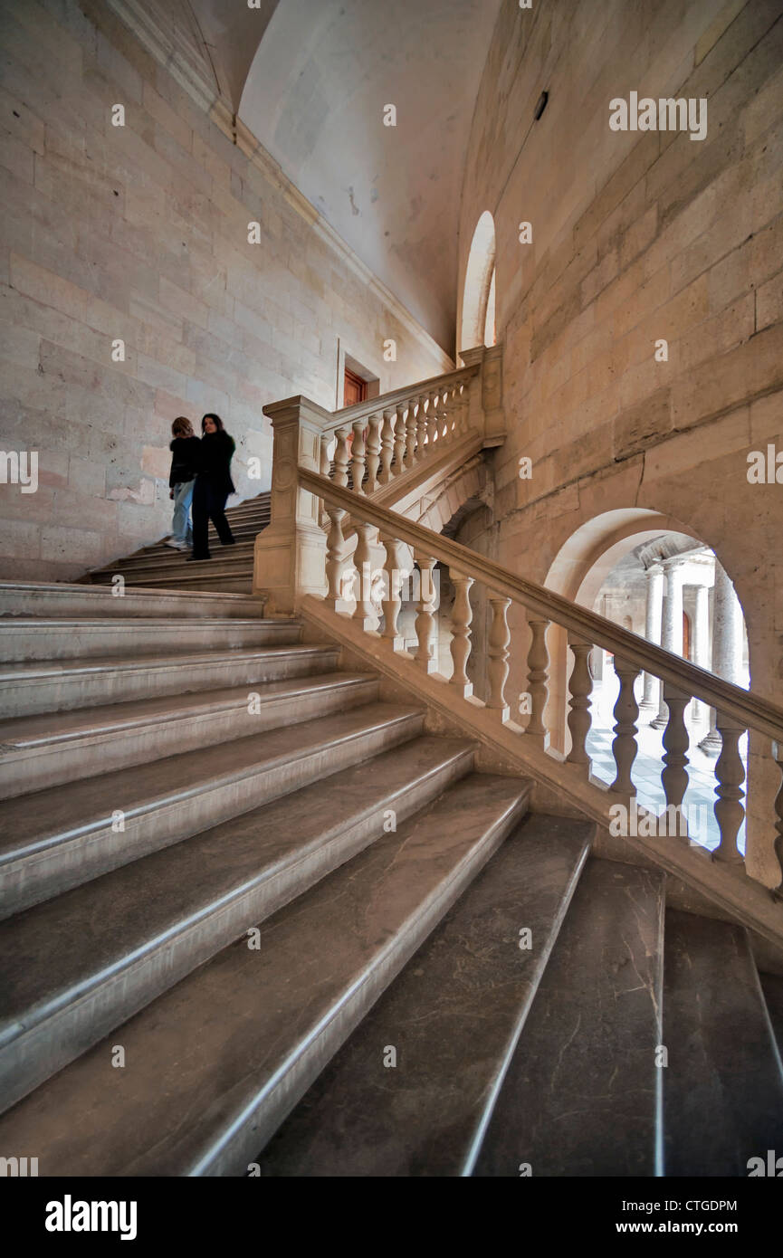 Palais de Charles V, Palacio de Carlos V, à l'Alhambra de Grenade, Espagne Banque D'Images