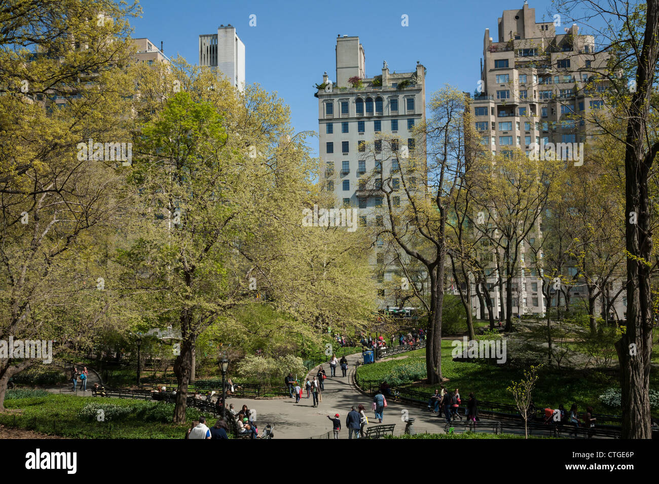 Upper East Side et Central Park, NYC Banque D'Images