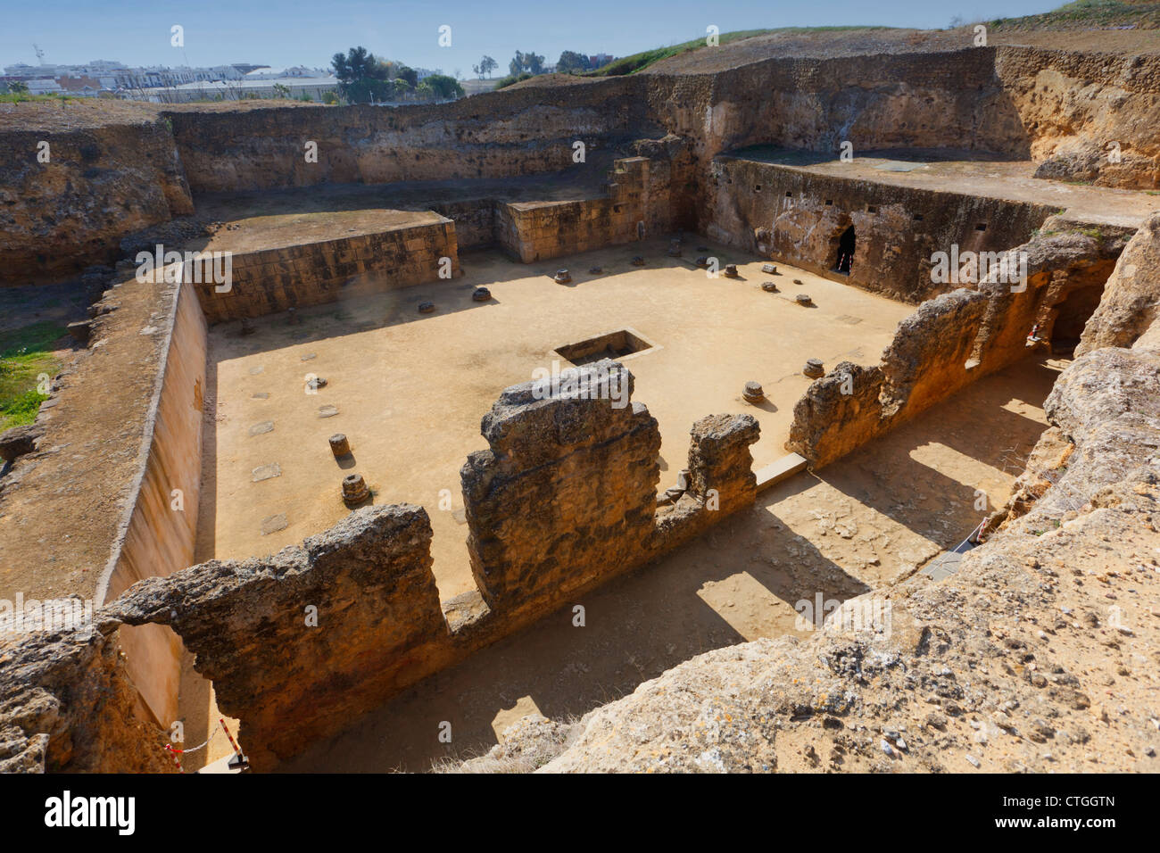 Le complexe archéologique, Carmona, Province de Séville, Espagne. Tumba de Servilia, le tombeau de Servilia. Banque D'Images