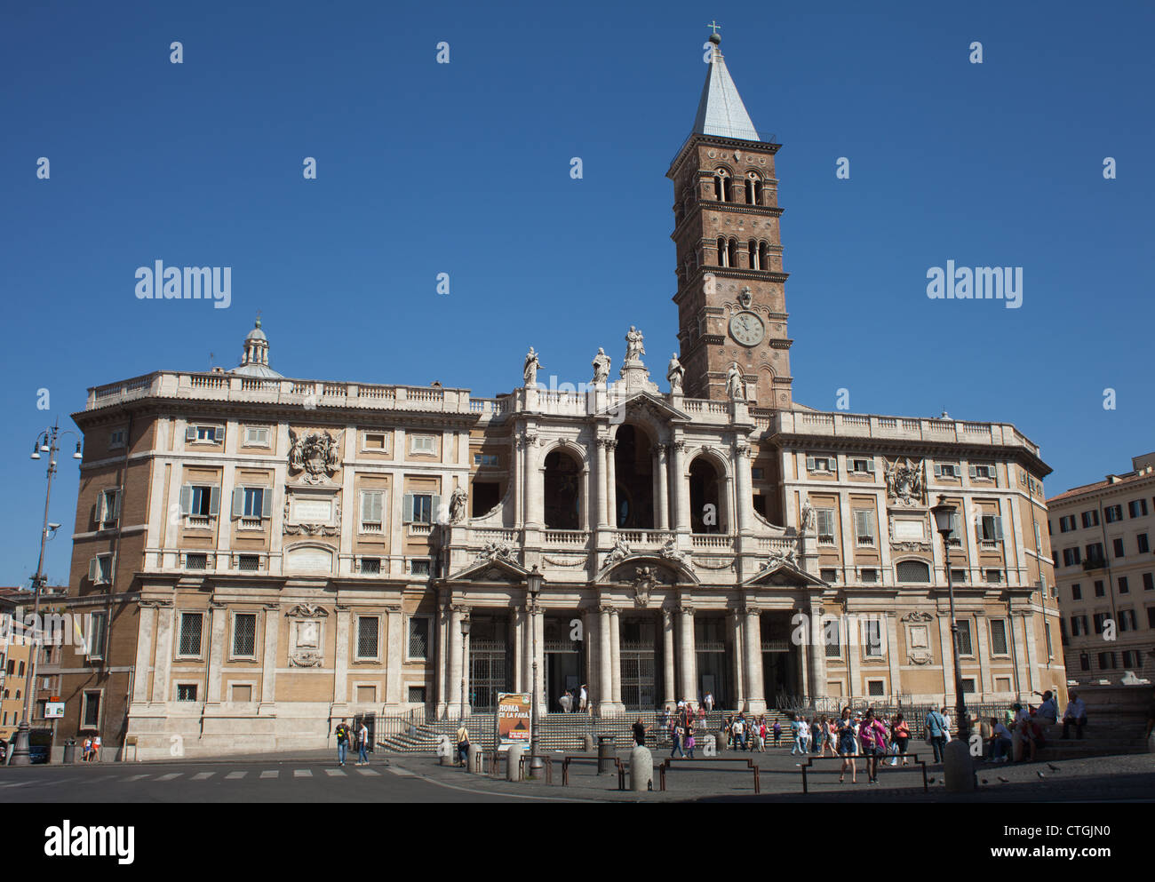 La Basilique Papale de Sainte Marie Majeure, à Rome, Italie. Banque D'Images