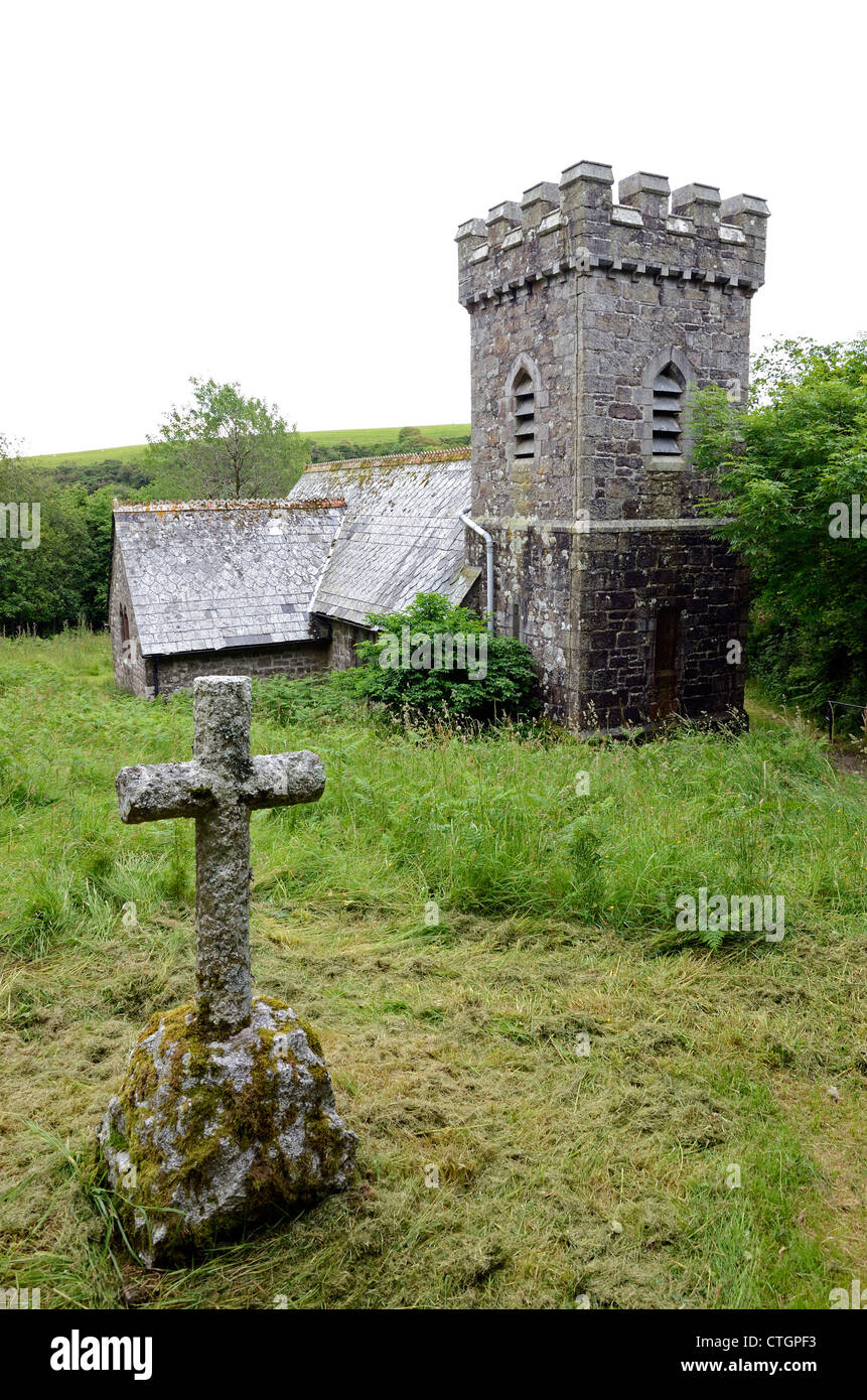 Temple Church, Bodmin Moor, Cornwall, UK Banque D'Images