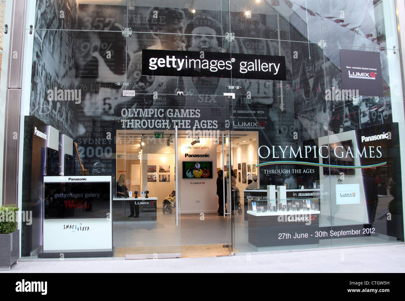 Getty Images Gallery at Westfield Stratford City à Londres Banque D'Images
