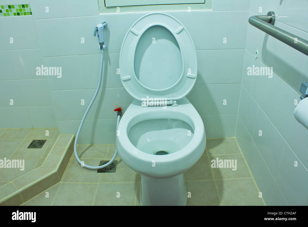 Stock Photo - Vue de dessus de toilettes Banque D'Images