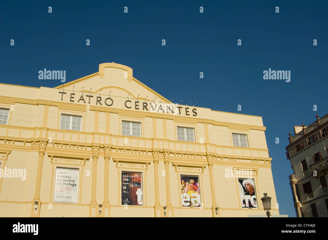 Le Teatro Cervantes à Malaga, Espagne Banque D'Images