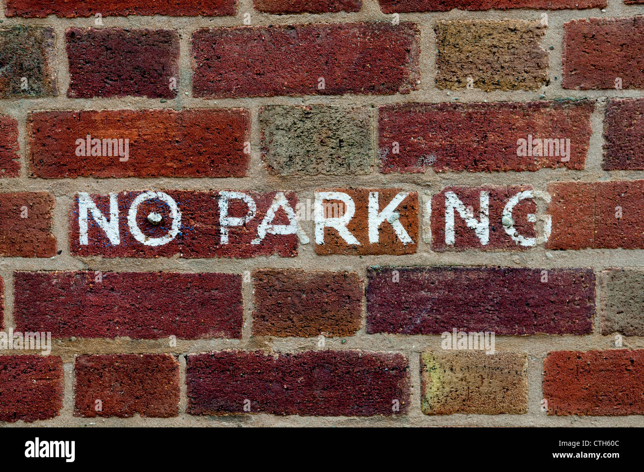 Un pas de parking sign Banque D'Images