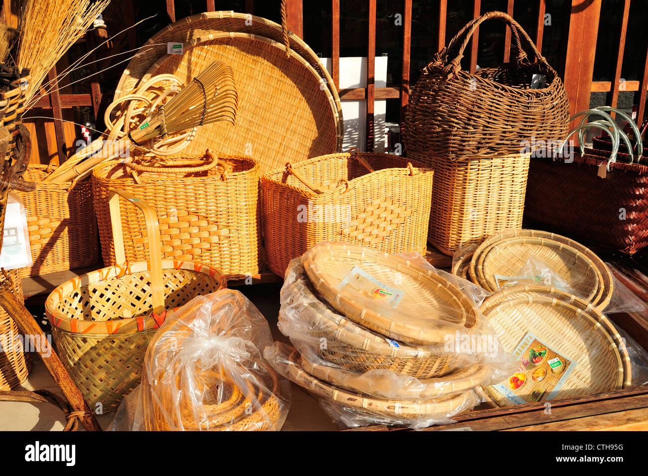 Souvenirs, Shirakawa-go, préfecture de Gifu, Japon Banque D'Images