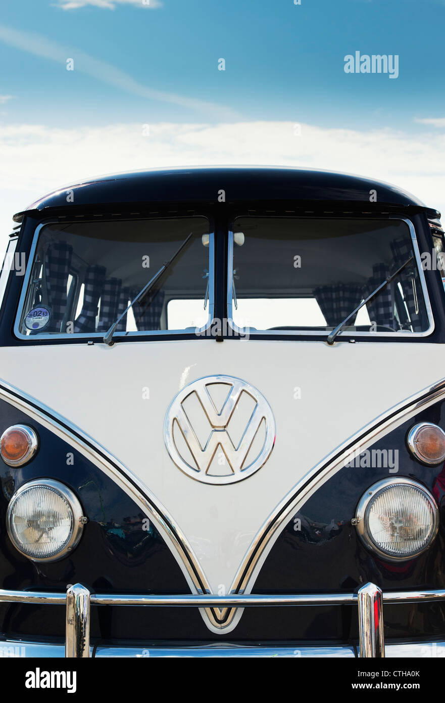 Écran partagé VW Volkswagen camper van Banque D'Images