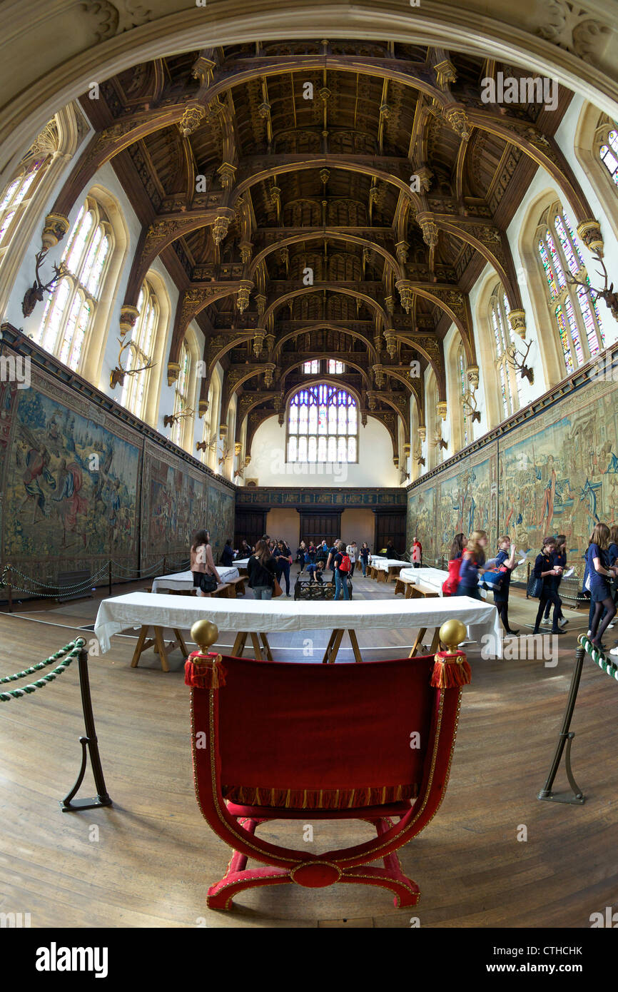 Grande salle, Hampton Court Palace, Londres, Surrey, Angleterre, Royaume-Uni, Royaume-Uni, GO, Grande-Bretagne, British Isles, Europe Banque D'Images
