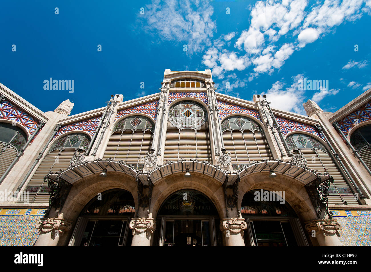 Mercado Central (Marché Central), Valencia, Espagne Banque D'Images