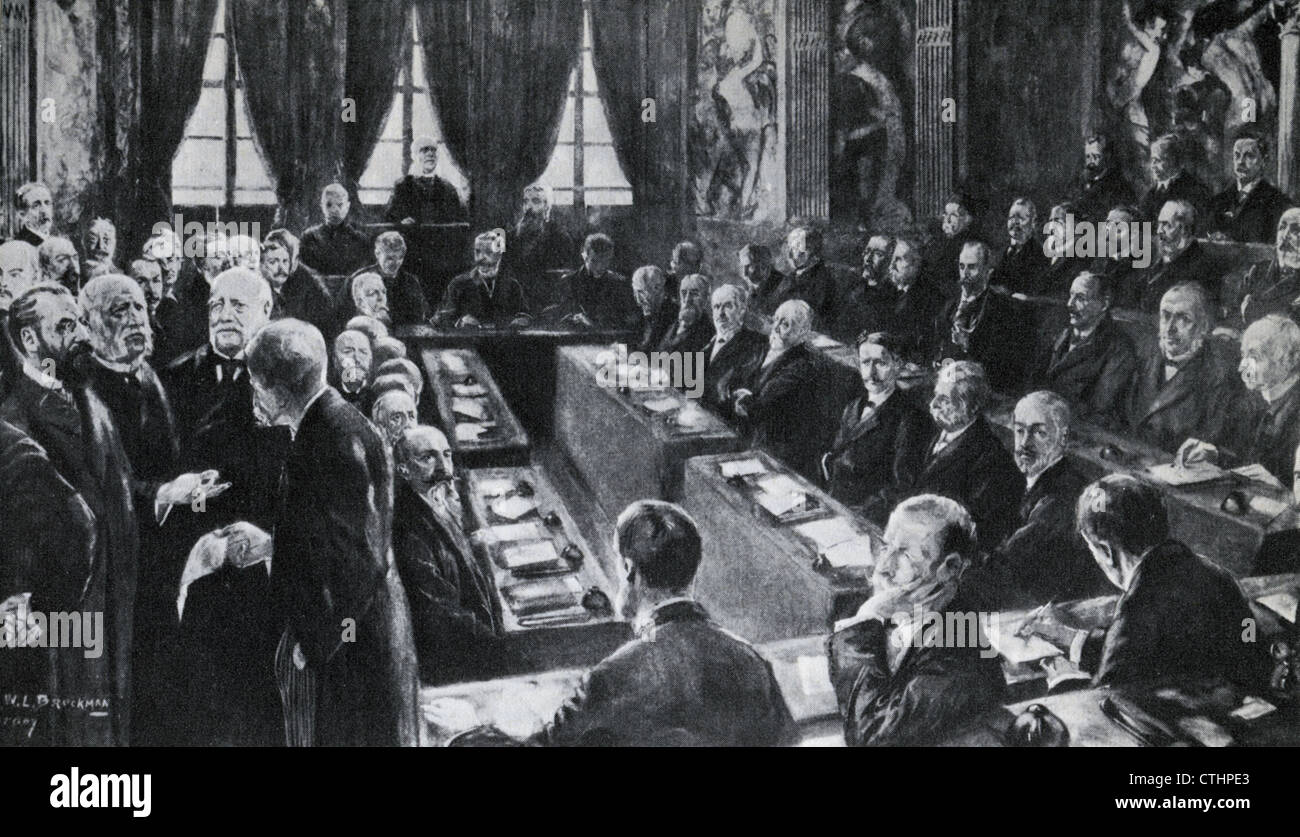 Conférence de paix de La Haye 1899 Photo Stock Alamy