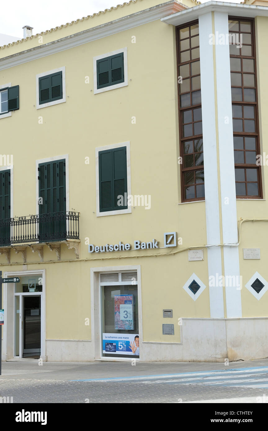 Deutsche Bank mahon menorca espagne Banque D'Images