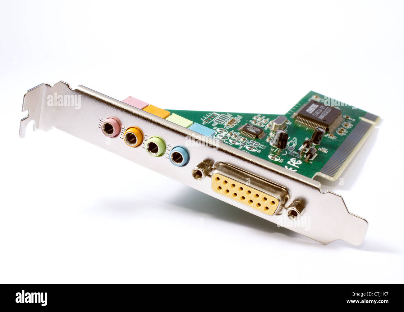 Sound carte d'extension pour ordinateur Banque D'Images