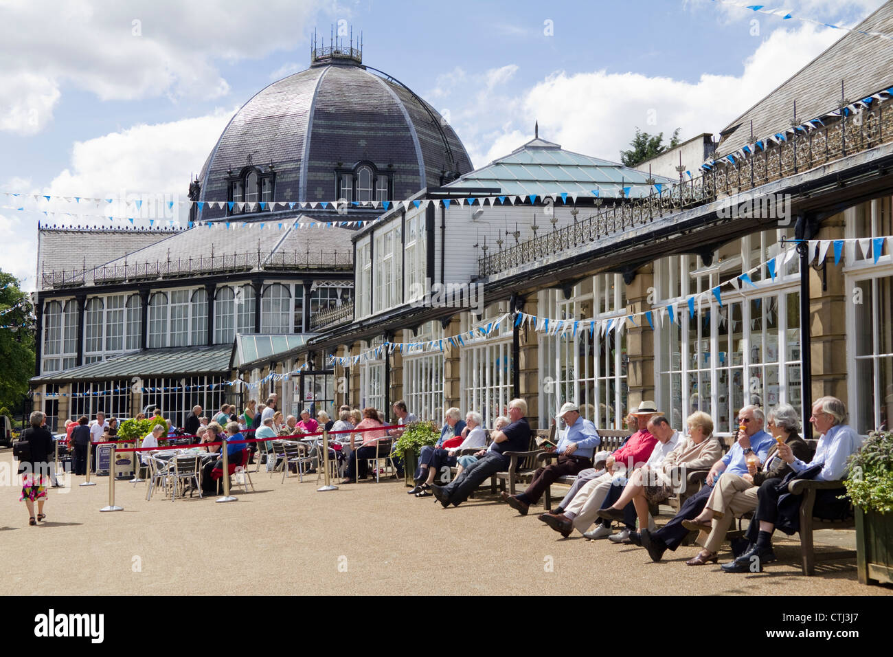 Pavilion Gardens, Buxton, Peak District, Derbyshire, Angleterre Banque D'Images