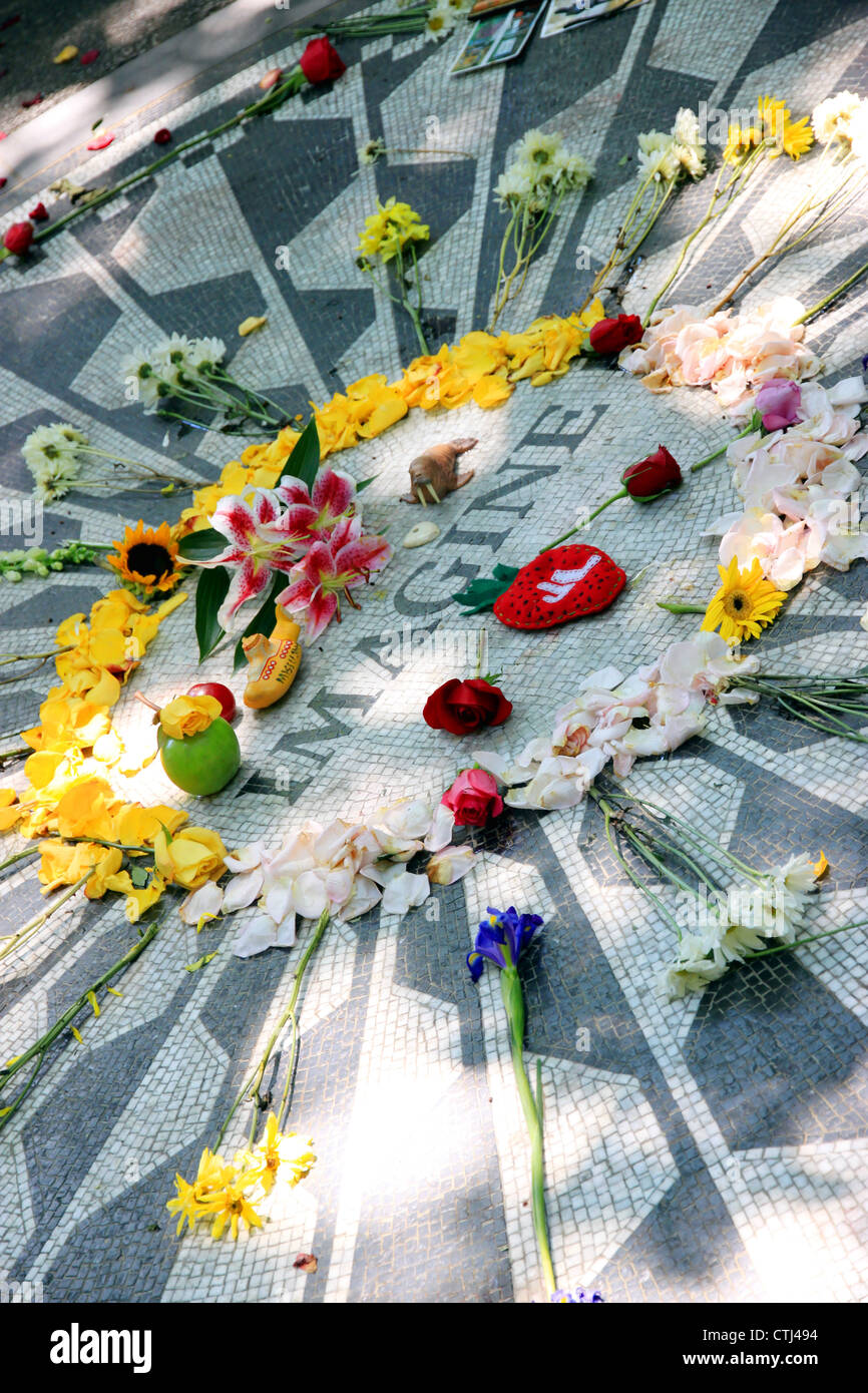 New York Strawberry Field Banque D'Images