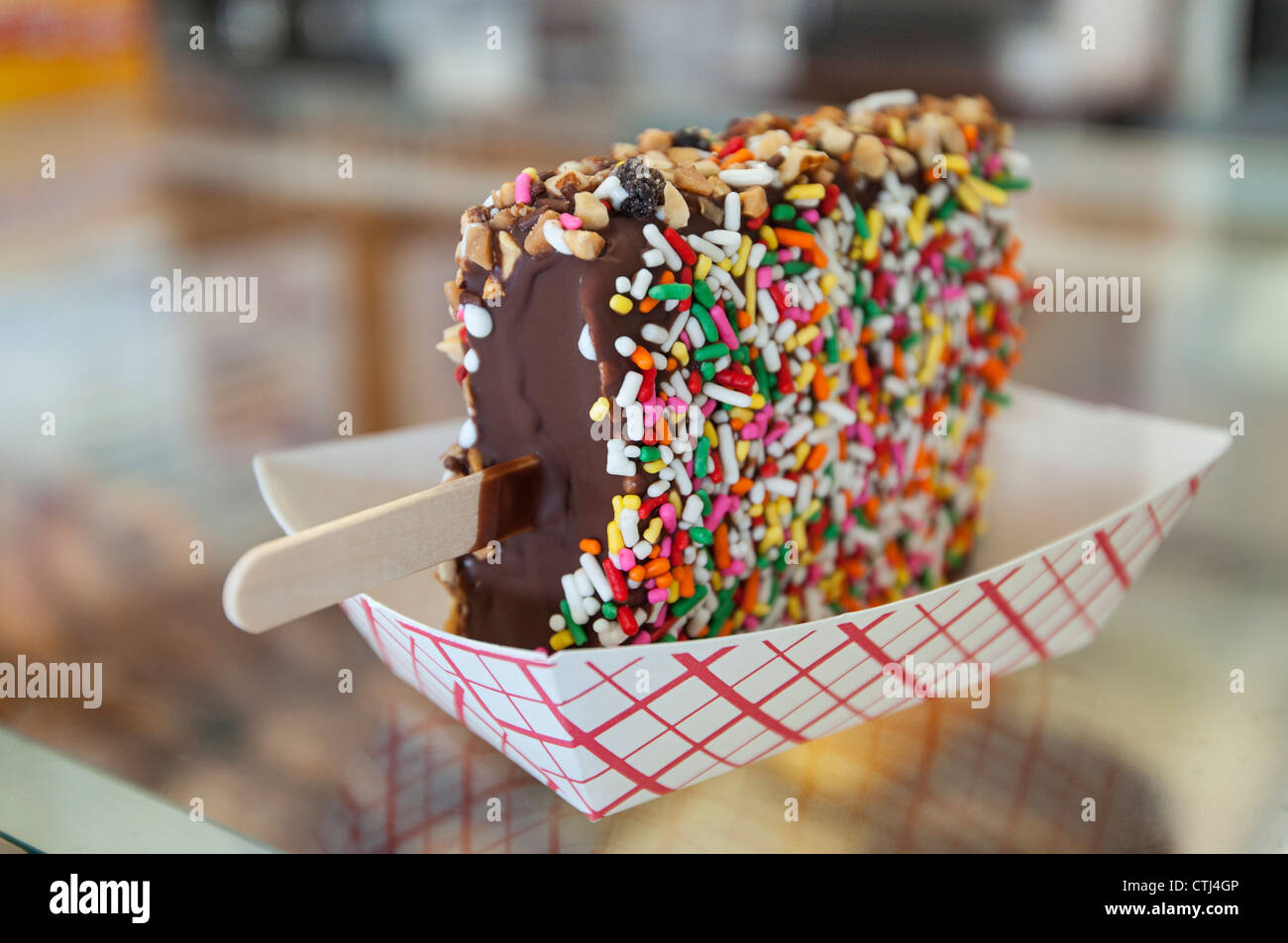 L'original Balboa Bar, une glace traiter trouve son origine dans l'Île de Balboa à Newport Beach. Banque D'Images