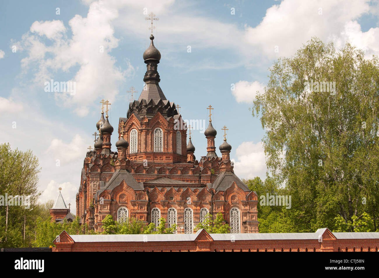 Shamordino, région de Kalouga, Kazan monastère St Ambrosius, l'icône de Kazan de Notre Dame Cathedral Banque D'Images