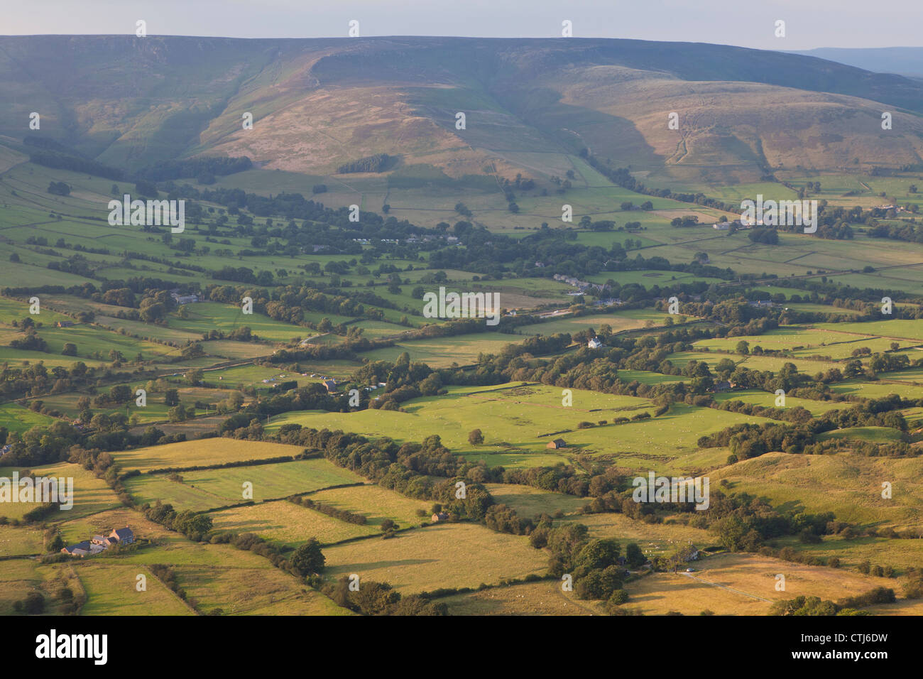 Vale de Edale, Dark Peak, Peak District, Derbyshire, Angleterre, RU Banque D'Images