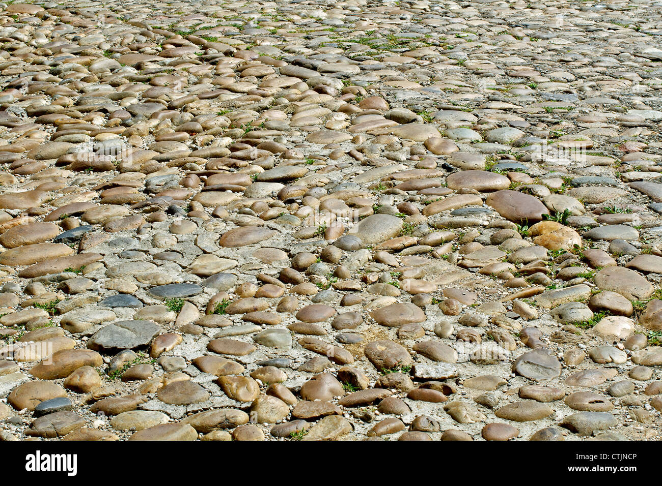 Une vieille route pavée, rue Pierre Béton, France Photo Stock Alamy