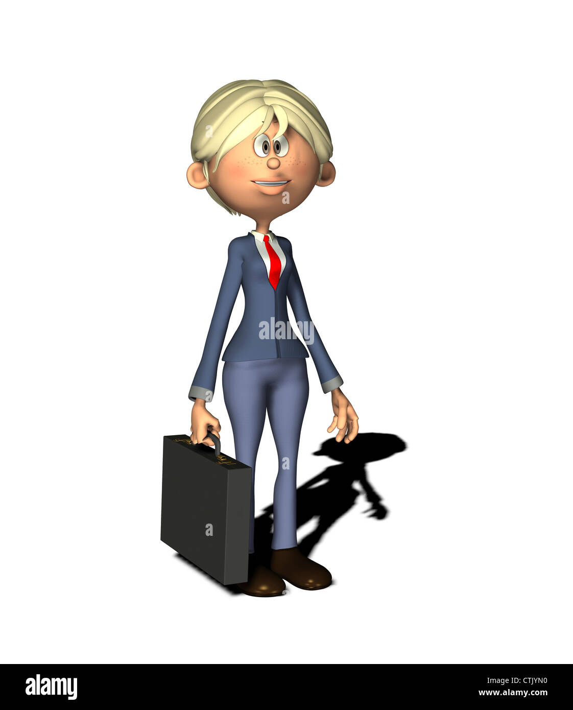 Personnage de businesswoman Banque D'Images