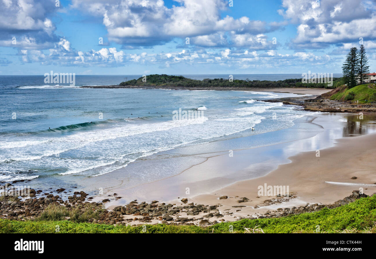 Photo de la plage à yamba NSW Australie Banque D'Images