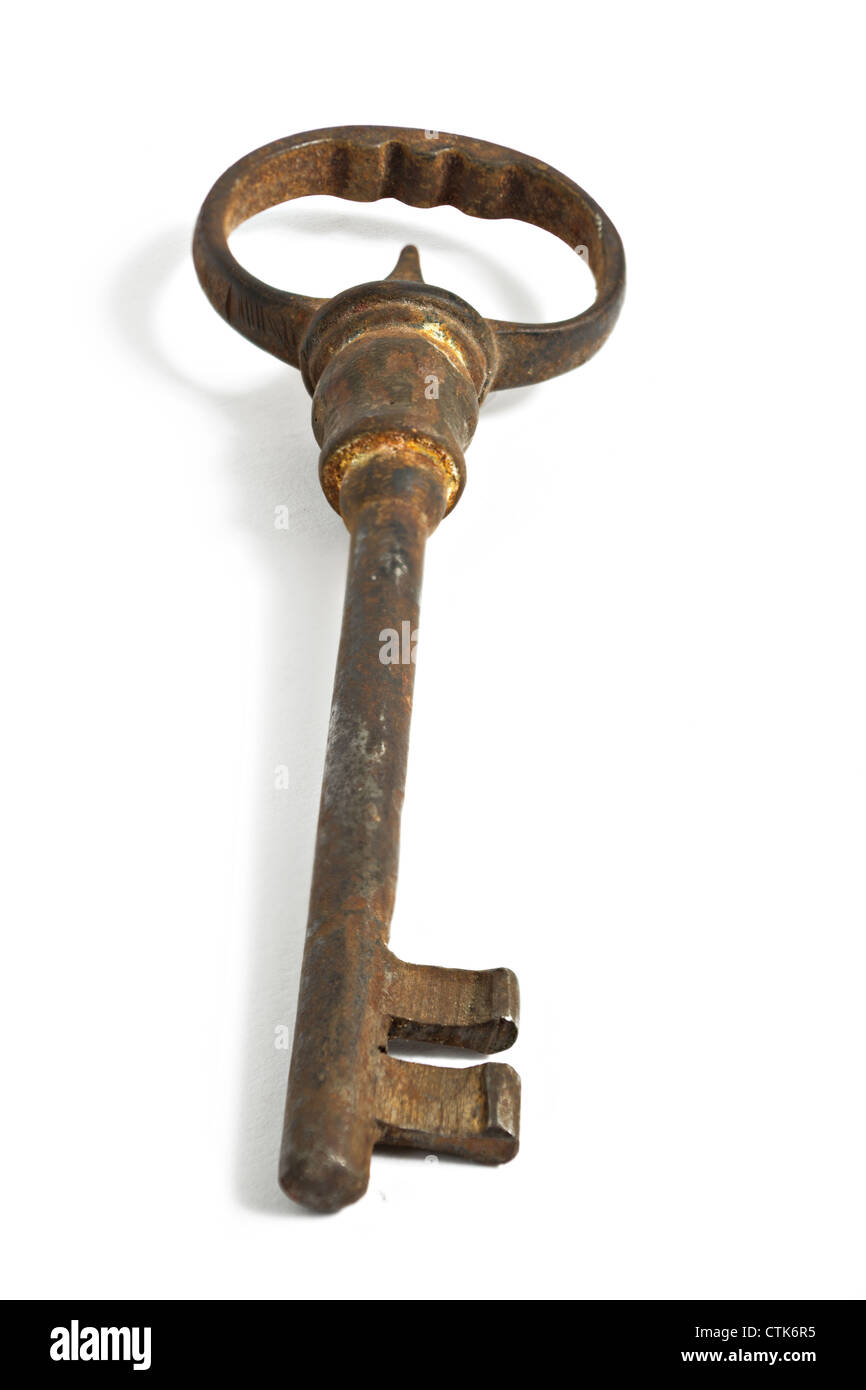 vieille clé rouillée Banque D'Images